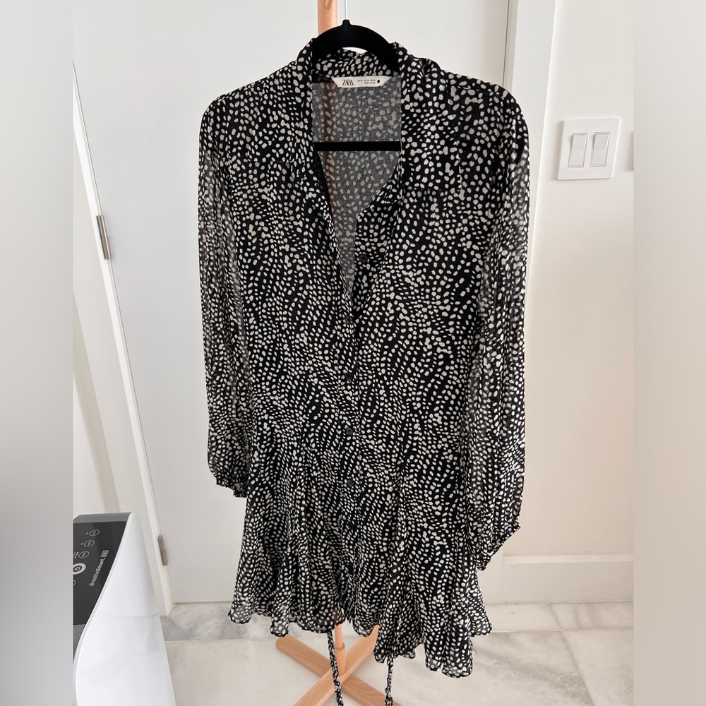 Zara flowy mini dress